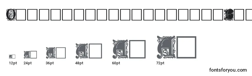 Olderenglishcaps118Bold Font Sizes