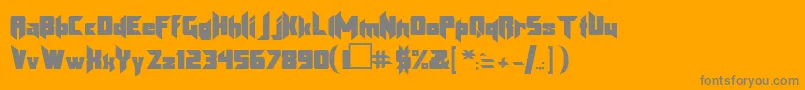 fuente Klingonblade – Fuentes Grises Sobre Fondo Naranja