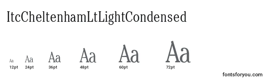 ItcCheltenhamLtLightCondensed Font Sizes