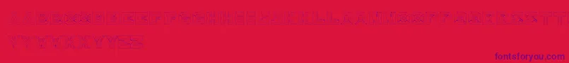 Hypertext Font – Purple Fonts on Red Background