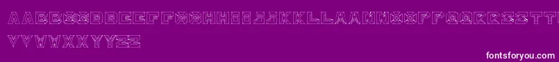 Hypertext Font – White Fonts on Purple Background