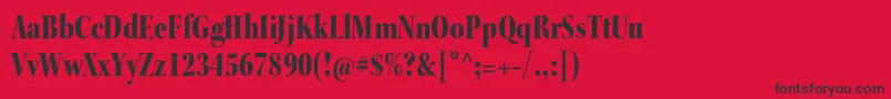 KeplerstdBlackcndisp Font – Black Fonts on Red Background