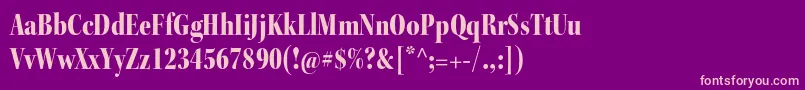 KeplerstdBlackcndisp Font – Pink Fonts on Purple Background