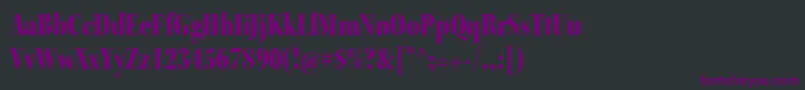 Шрифт KeplerstdBlackcndisp – фиолетовые шрифты на чёрном фоне
