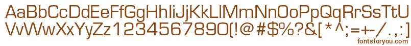 Eurostileltstd Font – Brown Fonts on White Background