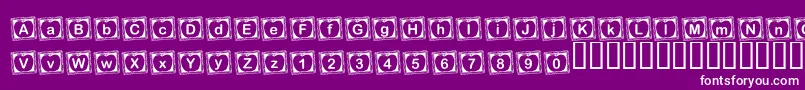 fuente KrRachelsChalkboard – Fuentes Blancas Sobre Fondo Morado