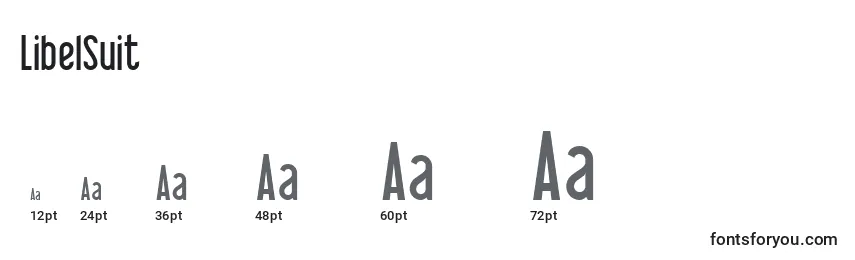 LibelSuit Font Sizes