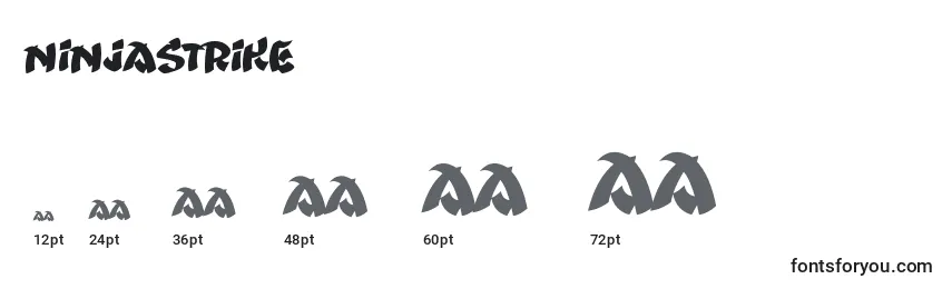 Ninjastrike Font Sizes