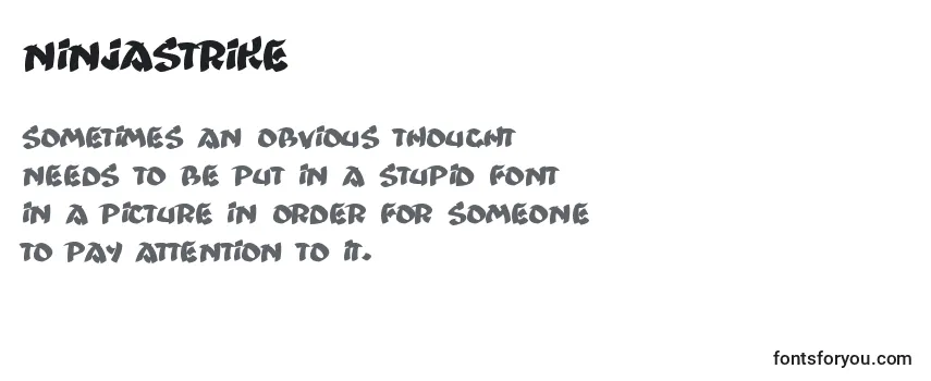Review of the Ninjastrike Font