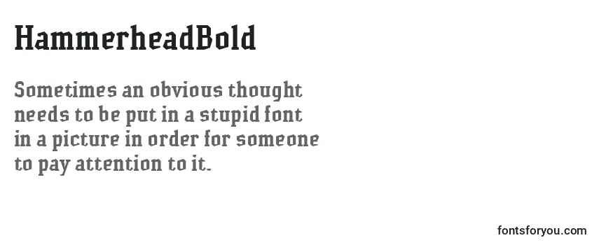 Review of the HammerheadBold Font