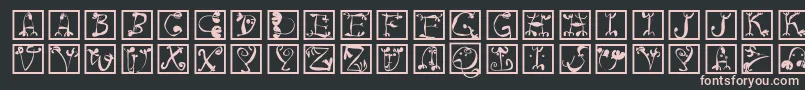 Circusboldsquares Font – Pink Fonts on Black Background