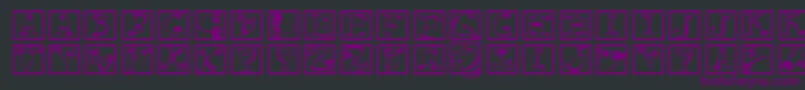 Circusboldsquares Font – Purple Fonts on Black Background