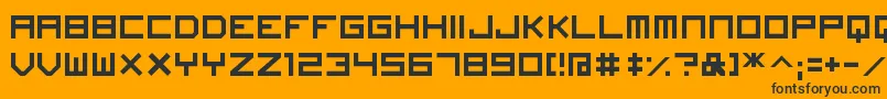 ImagineFont Font – Black Fonts on Orange Background