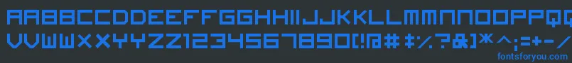 Fonte ImagineFont – fontes azuis em um fundo preto