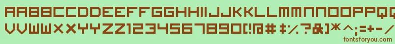 ImagineFont Font – Brown Fonts on Green Background