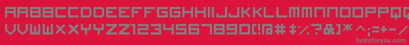 Police ImagineFont – polices grises sur fond rouge