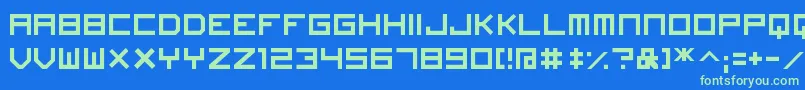Шрифт ImagineFont – зелёные шрифты на синем фоне
