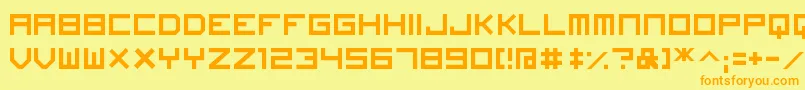 ImagineFont Font – Orange Fonts on Yellow Background