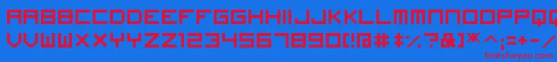 フォントImagineFont – 赤い文字の青い背景