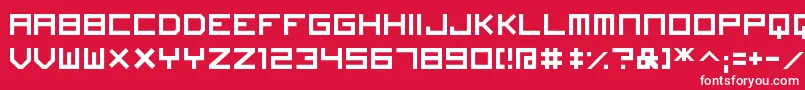 ImagineFont-fontti – valkoiset fontit punaisella taustalla