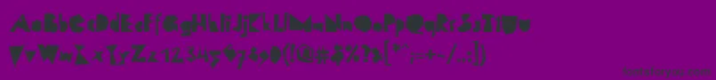 LinotypescrapBlack Font – Black Fonts on Purple Background