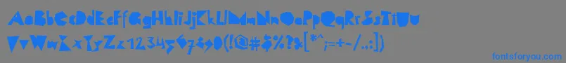 LinotypescrapBlack Font – Blue Fonts on Gray Background