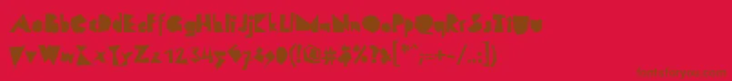 Lisätietoja LinotypescrapBlack-fontista LinotypescrapBlack-fontti – ruskeat fontit punaisella taustalla