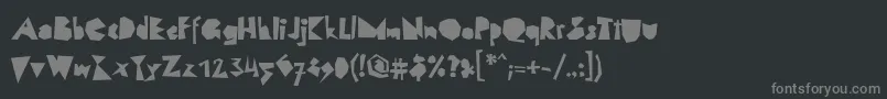 LinotypescrapBlack Font – Gray Fonts on Black Background