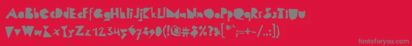 fuente LinotypescrapBlack – Fuentes Grises Sobre Fondo Rojo