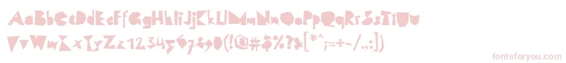 LinotypescrapBlack Font – Pink Fonts on White Background