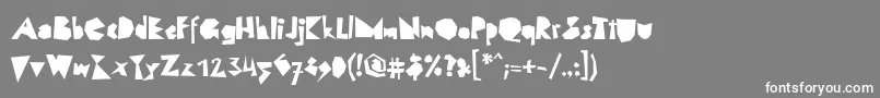 Шрифт LinotypescrapBlack – белые шрифты на сером фоне