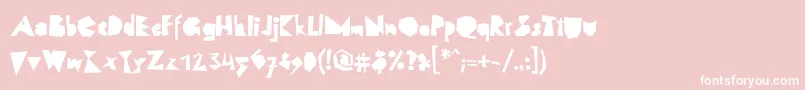 LinotypescrapBlack Font – White Fonts on Pink Background