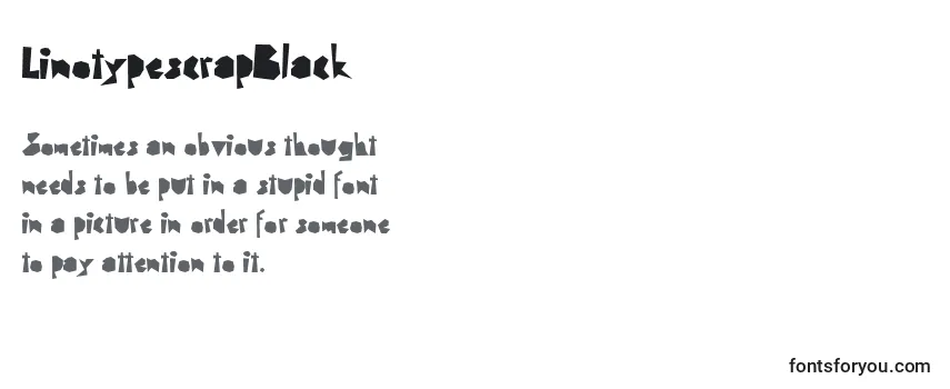 Review of the LinotypescrapBlack Font