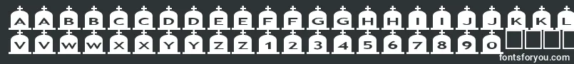 Asgravestones3-fontti – valkoiset fontit