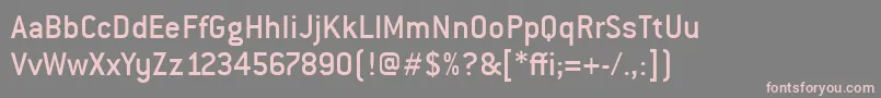 ConduitItcMedium Font – Pink Fonts on Gray Background