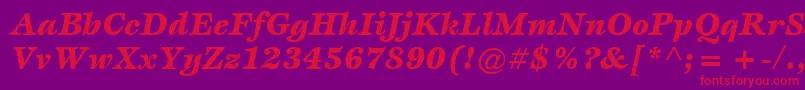 fuente ItcEspritLtBlackItalic – Fuentes Rojas Sobre Fondo Morado