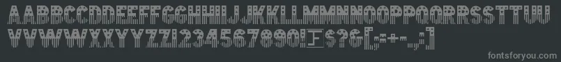 Starstrp Font – Gray Fonts on Black Background