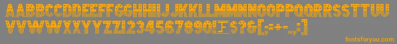Starstrp Font – Orange Fonts on Gray Background