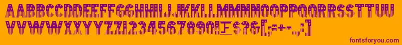 Starstrp Font – Purple Fonts on Orange Background