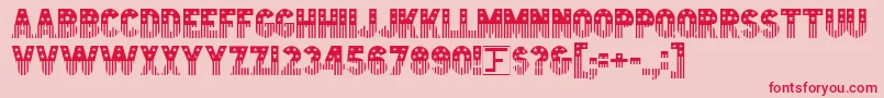 Starstrp Font – Red Fonts on Pink Background