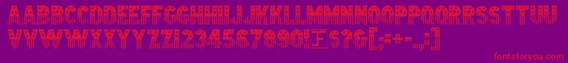 Starstrp Font – Red Fonts on Purple Background