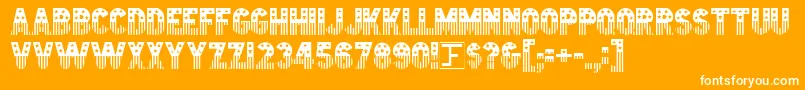 Starstrp Font – White Fonts on Orange Background