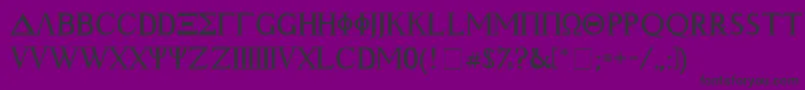 Geek Font – Black Fonts on Purple Background