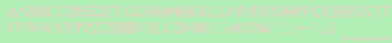 Geek Font – Pink Fonts on Green Background