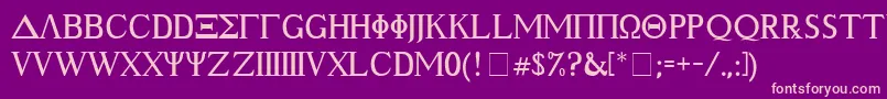 Geek Font – Pink Fonts on Purple Background