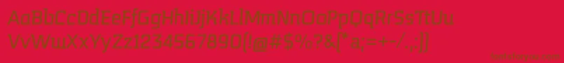 MidnightKernboyItalic Font – Brown Fonts on Red Background