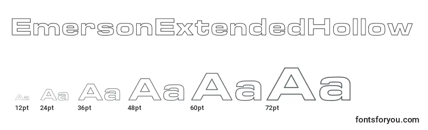 EmersonExtendedHollow Font Sizes