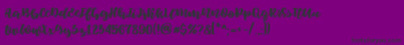 Elowen Font – Black Fonts on Purple Background