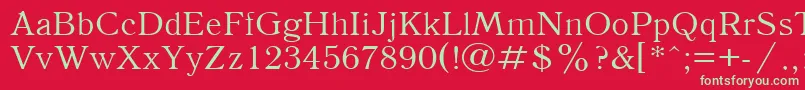 Antiqua110n Font – Green Fonts on Red Background