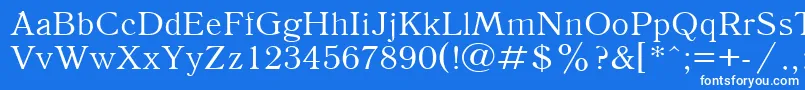 フォントAntiqua110n – 青い背景に白い文字